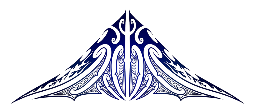 Blue pillar motif